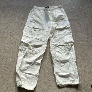Aéropostale white parachute pants